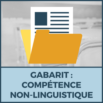 Gabarit : compétence non-linguistique